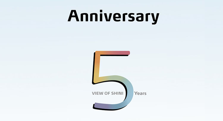 Vue de Shini l&#39;impression du 5e anniversaire