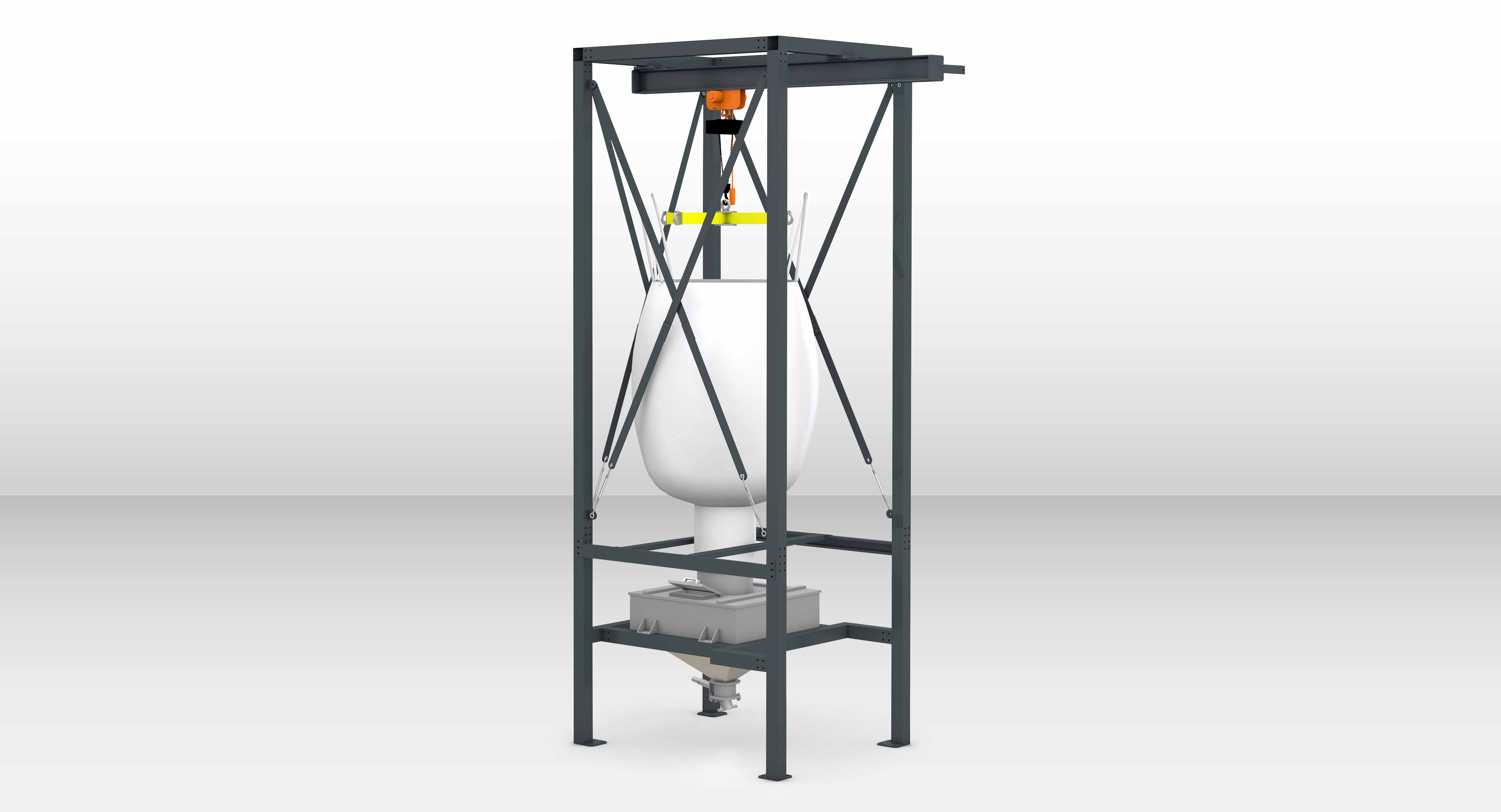 Container bag discharge station SS-TK/TKD